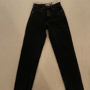NWT size 0 black zara mom jeans